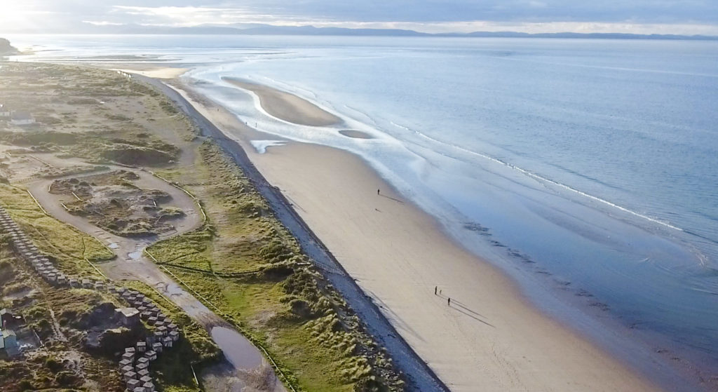 Findhorn east beach car park